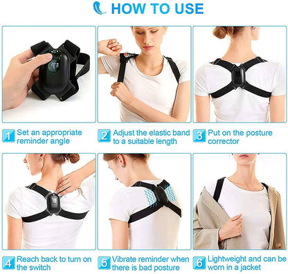MODERISER Smart Posture Corrector ,Vibration Reminder for Back Straightening