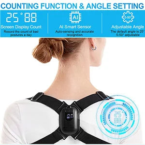 MODERISER Smart Posture Corrector ,Vibration Reminder for Back Straightening