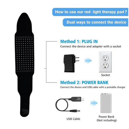 MODERISE Red Light Therapy Belt  Infrared Wrap for Pain Relief