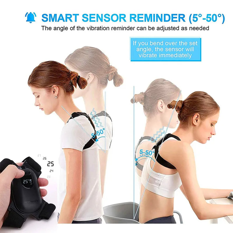 MODERISER Smart Posture Corrector ,Vibration Reminder for Back Straightening