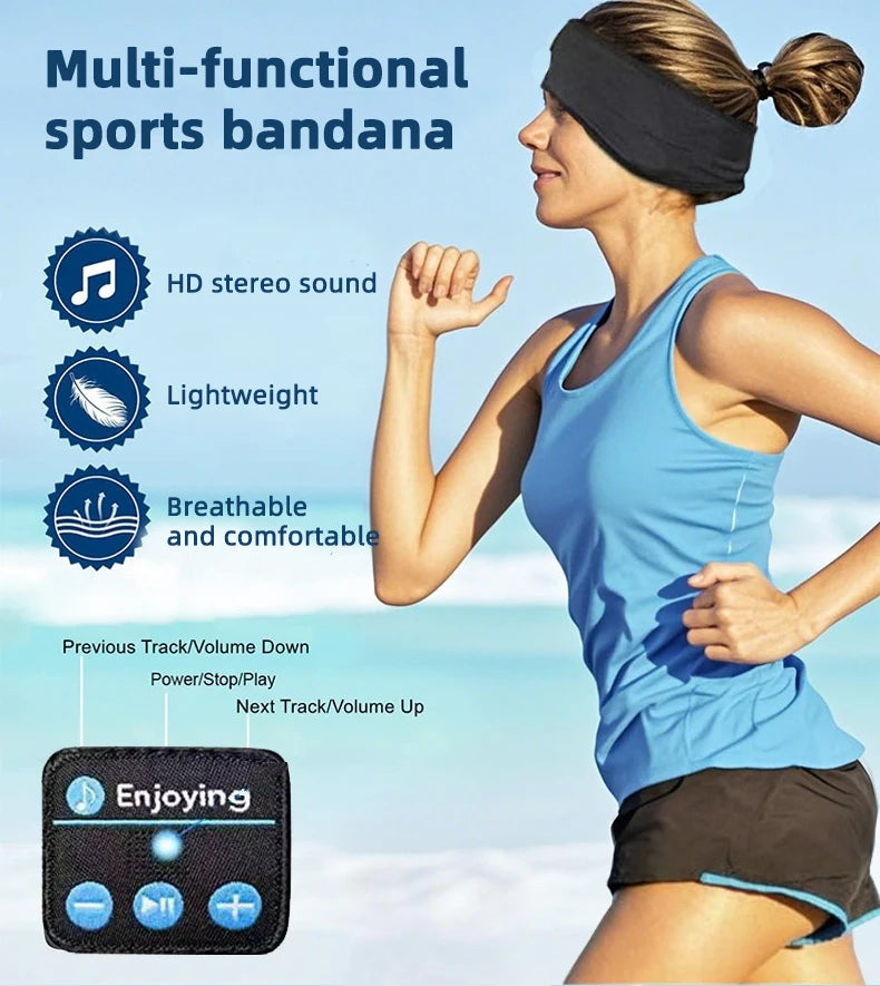 MODERISE Sleep Headband  Wireless Bluetooth Music Eye Mask