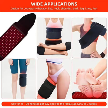 MODERISE Red Light Therapy Belt  Infrared Wrap for Pain Relief