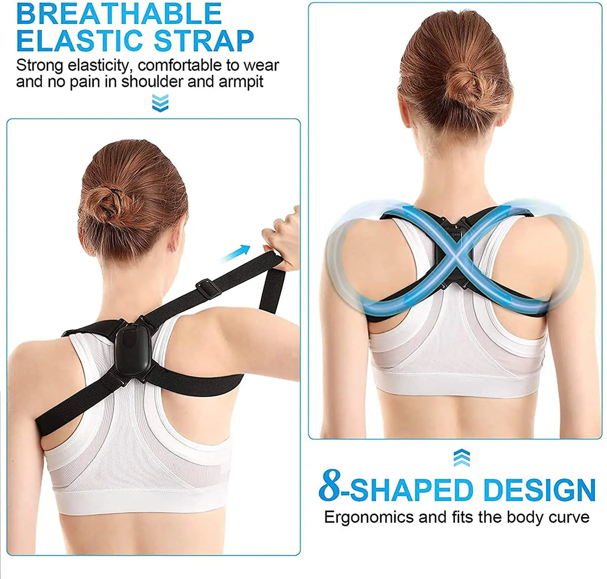 MODERISER Smart Posture Corrector ,Vibration Reminder for Back Straightening